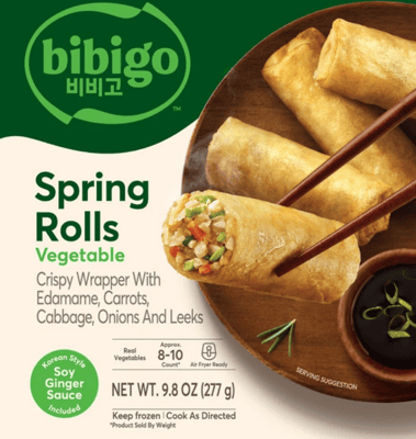 Bibigo Vegetable Spring Rolls Soy Ginger 277g