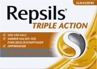 Repsils Honning & Sitron Sukkerfri 56g