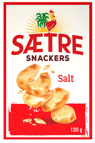 Snackers Kjeks Salt 120g Sætre