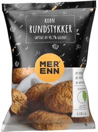 Rundstykker Korn m/Gulrot 420g Mer Enn