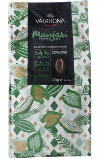 Sjokolade Mørk 64% "manjari 3kg Valrhona