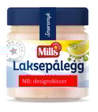 Laksepålegg Varmrøkt Laks&Pepper 165g Mills