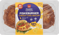 Coop Cheesy Chili Bacon Fish Burger