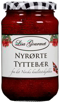Tyttebær Nyrørte 365g Lisa