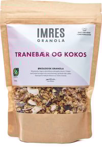 Økologisk Tranebær og Kokosgranola 340 g