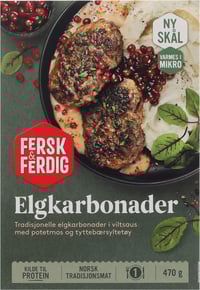 Elgkarbonader M Potetmos 470g Fersk & Ferdig