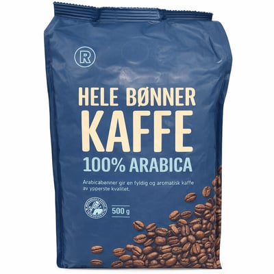Hele bønner kaffe 100% Arabica