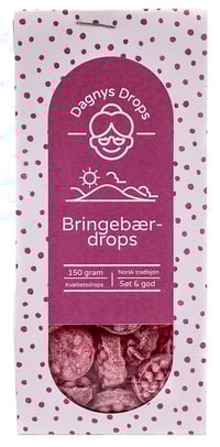 Dagnys Drops - Bringebærsmak, 150g, Norgodt As