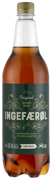 Ingefærøl 1l flaske Roma