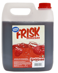 Saftsuse Frisk med Bringebærsmak 4l