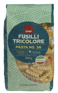 Coop Fusilli Tricolore 500g