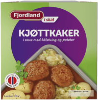 Fjordland i Skål Kjøttkaker i Saus Kålstuing og Poteter 491g