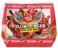 Dsh Snack King Grillede Kyllingvinger Lollipop Mild Chili Bbq 600g
