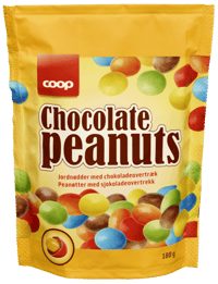 Coop Chocolate Peanuts 180g