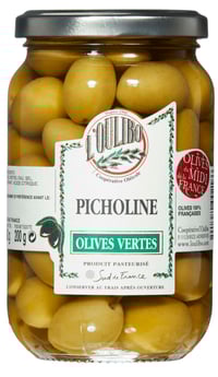 Oliven Franske Naturell 380g Picholine