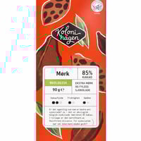 Økologisk mørk sjokolade minst 85 % kakao