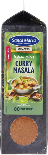 Curry Masala Spice Mix Økologisk 600g Santa Maria