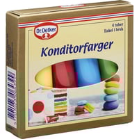 Konditorfarger 4x10g