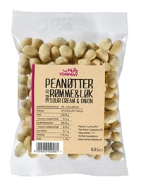 Peanøtter Rømme&Løk 150g The Nuts Company