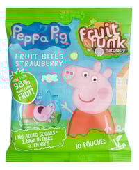 Multibag Peppa Gris Fruktgodteri med Jordbærsmak