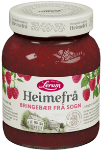 Lerums Heimefrå Bringebær 380g