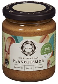 Økologisk Peanøttsmør Grovt Salt Helios