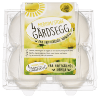 Den Stolte Hane Gårdsegg M/L 4pk