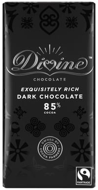 Divine Chocolate 85% Dark 90g