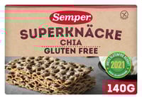 Knekkebrød Chia Gl.Fri 140g Semper