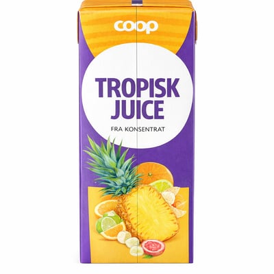 Tropisk juice fra konsentrat