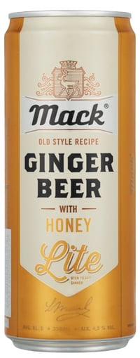 Mack Ginger Beer Lite Honey 0,33l boks