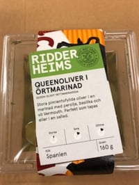 Queenoliven Urtemarinade 160g Ridderheims