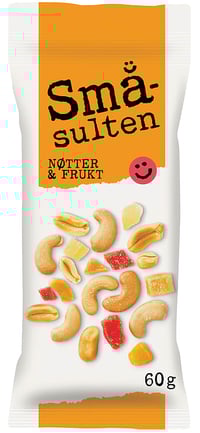 Småsulten Mix Nøtter&Frukt 60g