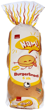 Coop Nam Store Burgerbrød 540g