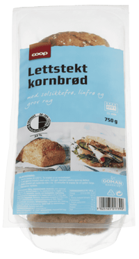 Coop Lettstekt  Kornbrød 750g