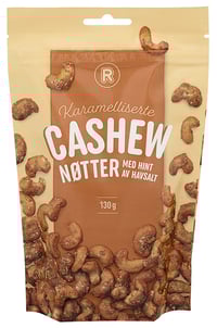 Karamelliserte Cashewnøtter m/Hint av Salt 130g Rema 1000