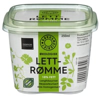 Økologisk Lettrømme 10% fett, 250 ml