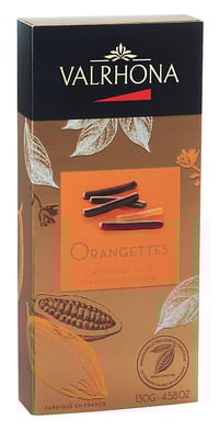 Orangettes "appelsinstenger" 130g Valrhona
