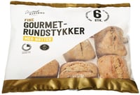 Gourmetrundstykker med Nøtter 6pk - Fk