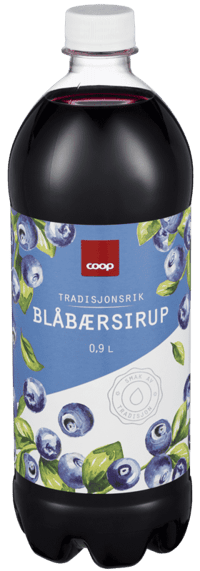 Coop Blåbærsirup 0,9l