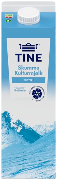 Skummet Kulturmelk 1000g Tine