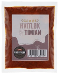 Hvitløk&Timian Glaze 50g Meny