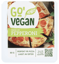 Go'Vegan Smak av Pepperoni Pizzatopping 80g
