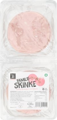 Bunnpris Familieskinke Sk 2x200g