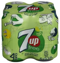 7up Free 0,33lx4 boks