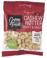 Cashewnøtter Ristet 65g Grønn&Frisk