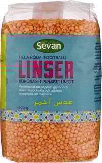 Linser Røde 900g Sevan