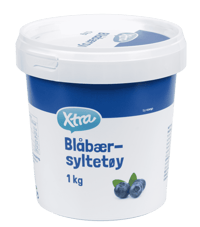 X-tra Blåbærsyltetøy 1000g