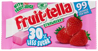 Fruittella Strawberry Sukkerredusert 28g