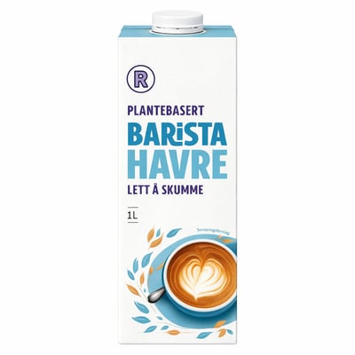 Plantebasert Barista Havre Lett å skumme